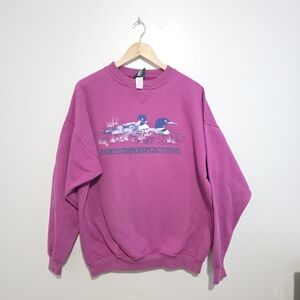 Vintage Northern Reflections Loon Crewneck Sweatshirt